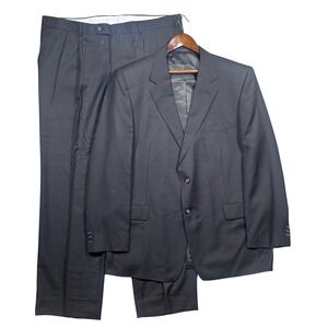 Henry Grethel Suit Men 48L Charcoal Grey 2-Piece Suit